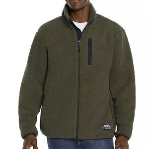 Eddie Bauer Men's Full Zip Fleece Jacket Spruce Green Size Medium NWT